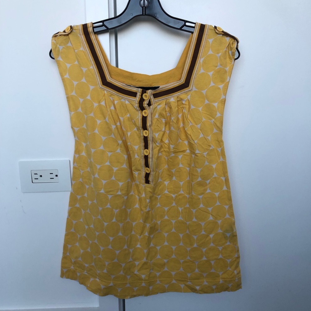 Marc by Marc Jacobs Yellow Polka Dots Tee